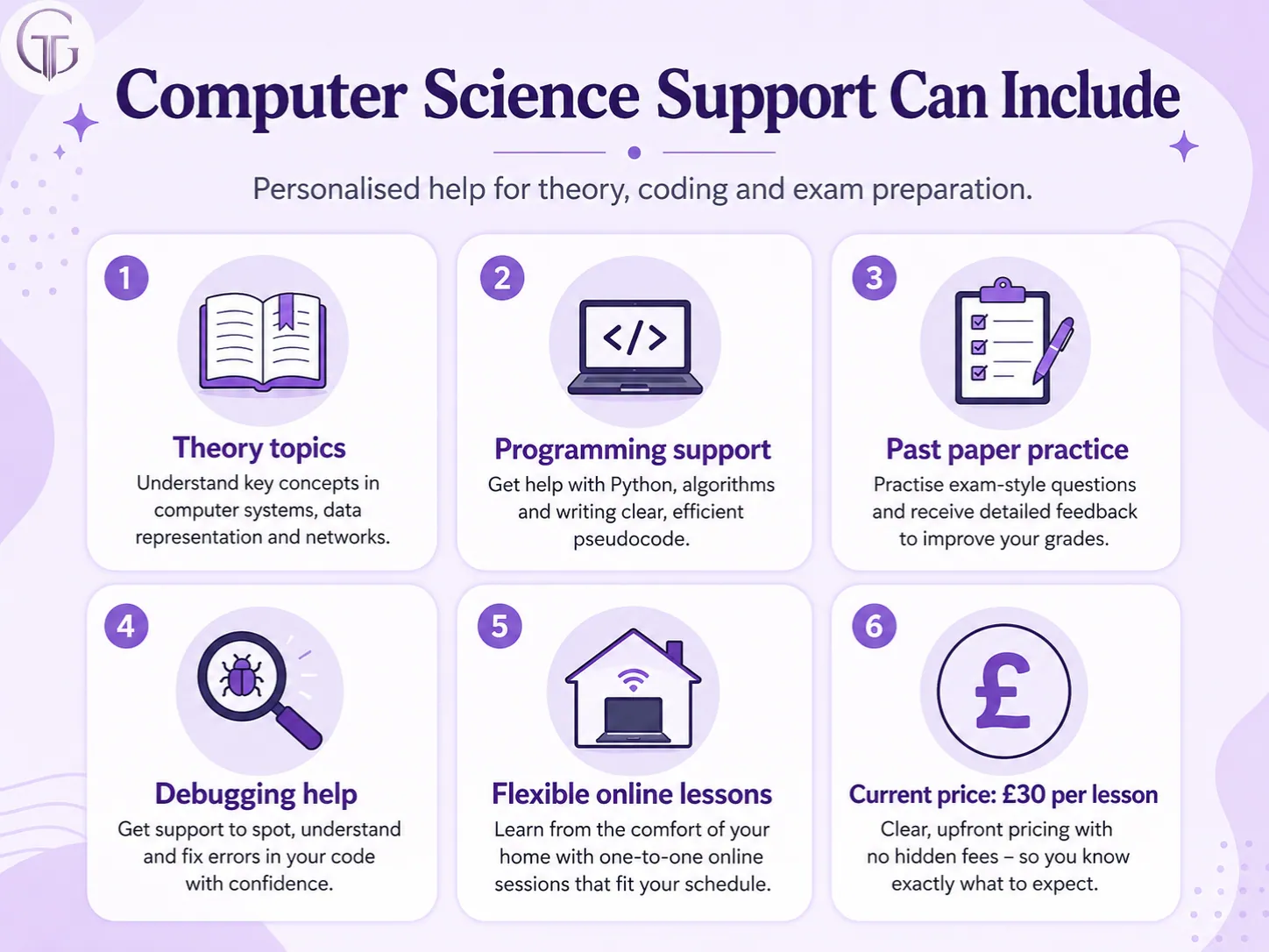 GCSE Computer Science support for theory coding and exams