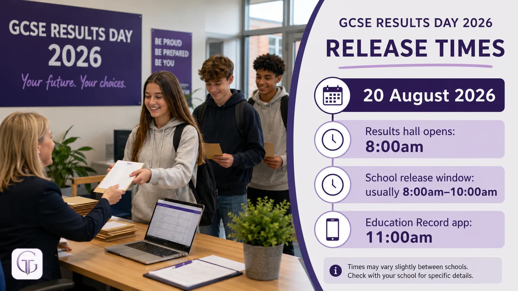 gcse-results-day-2026-release-times