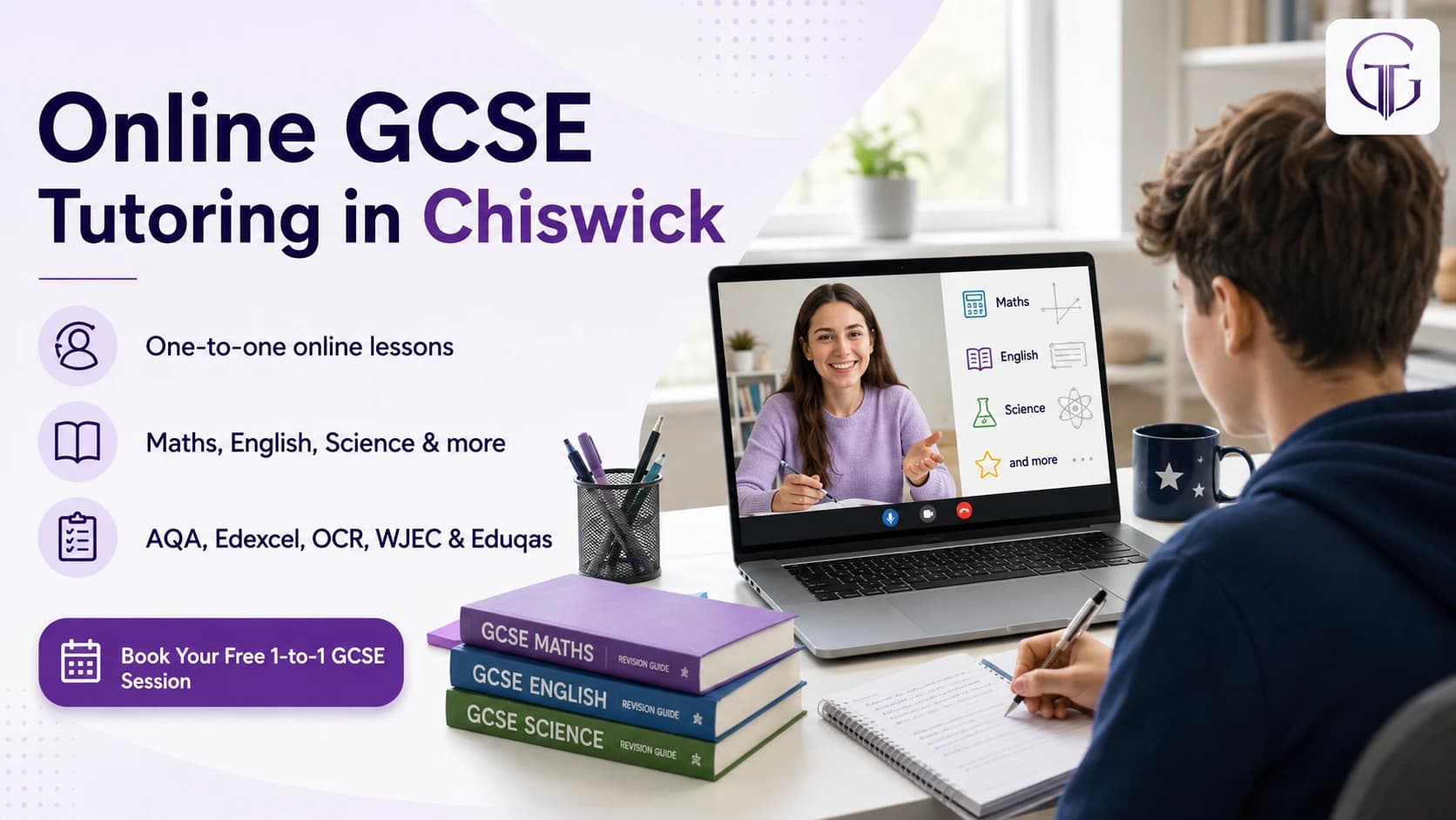 Online GCSE tutoring in Chiswick for Year 10, Year 11 and resit students