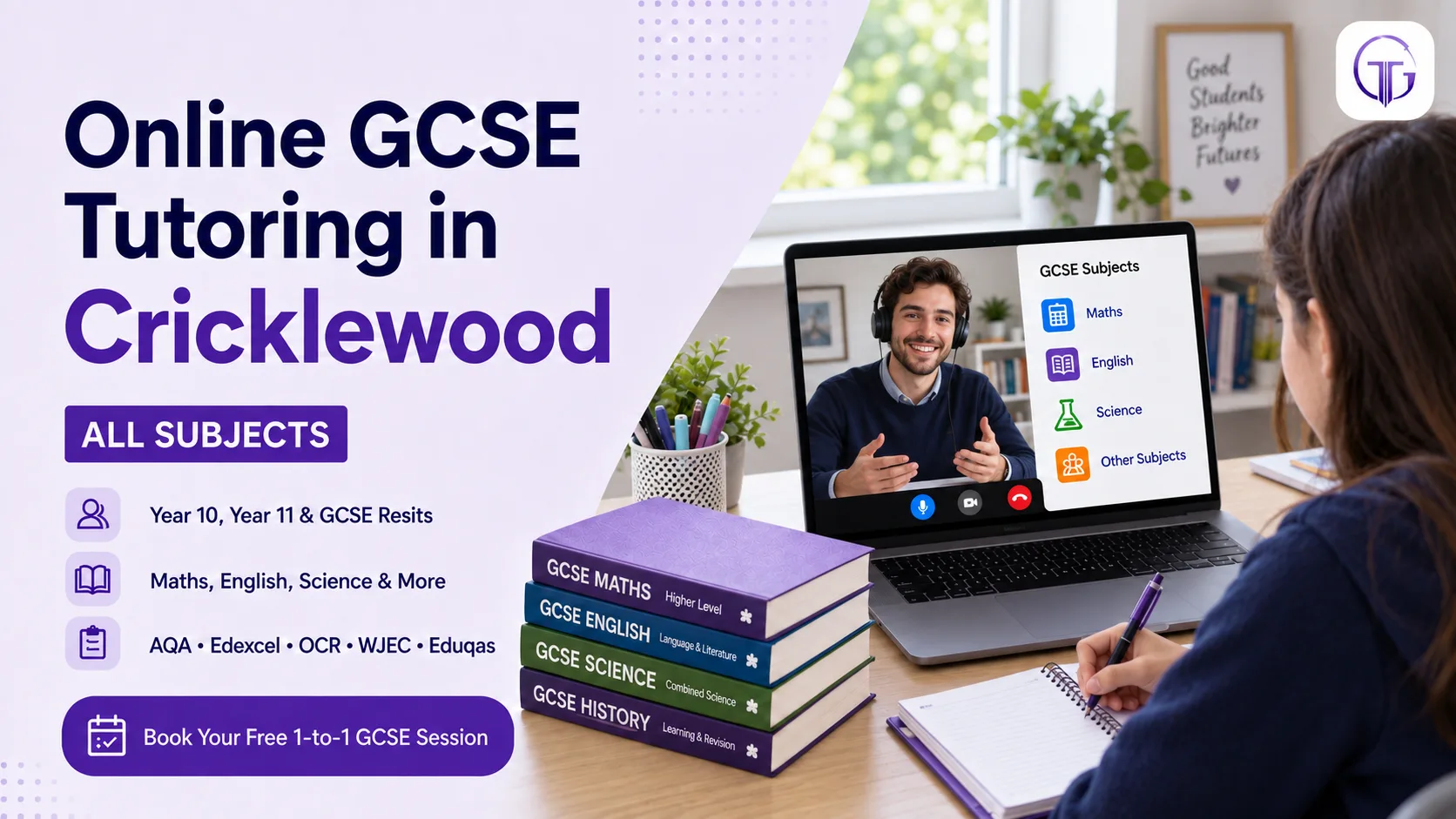 Online GCSE tutoring in Cricklewood for Year 10, Year 11 and resit students