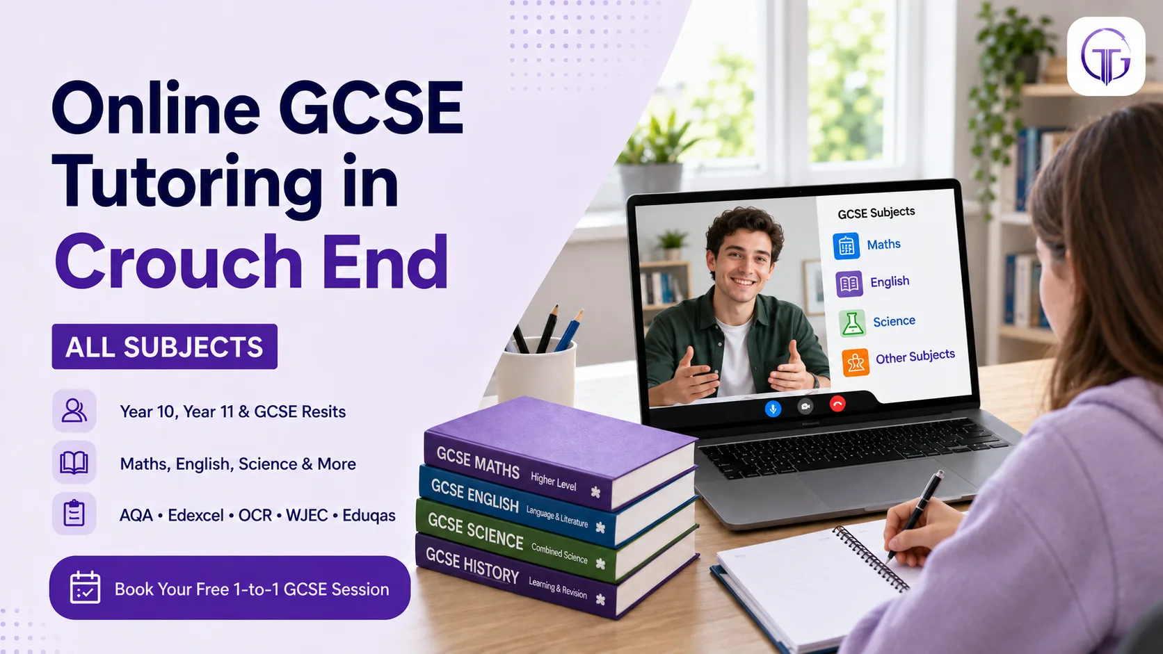 Online GCSE tutoring in Crouch End for Year 10, Year 11 and resit students