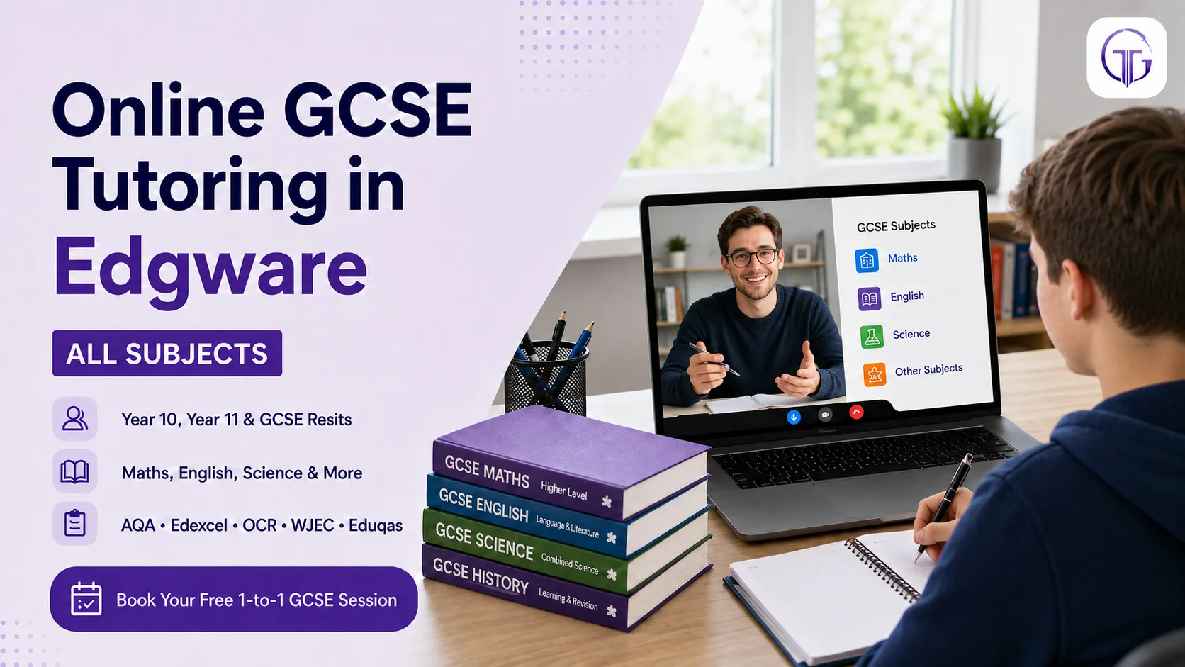 Online GCSE tutoring in Edgware for Year 10, Year 11 and resit students