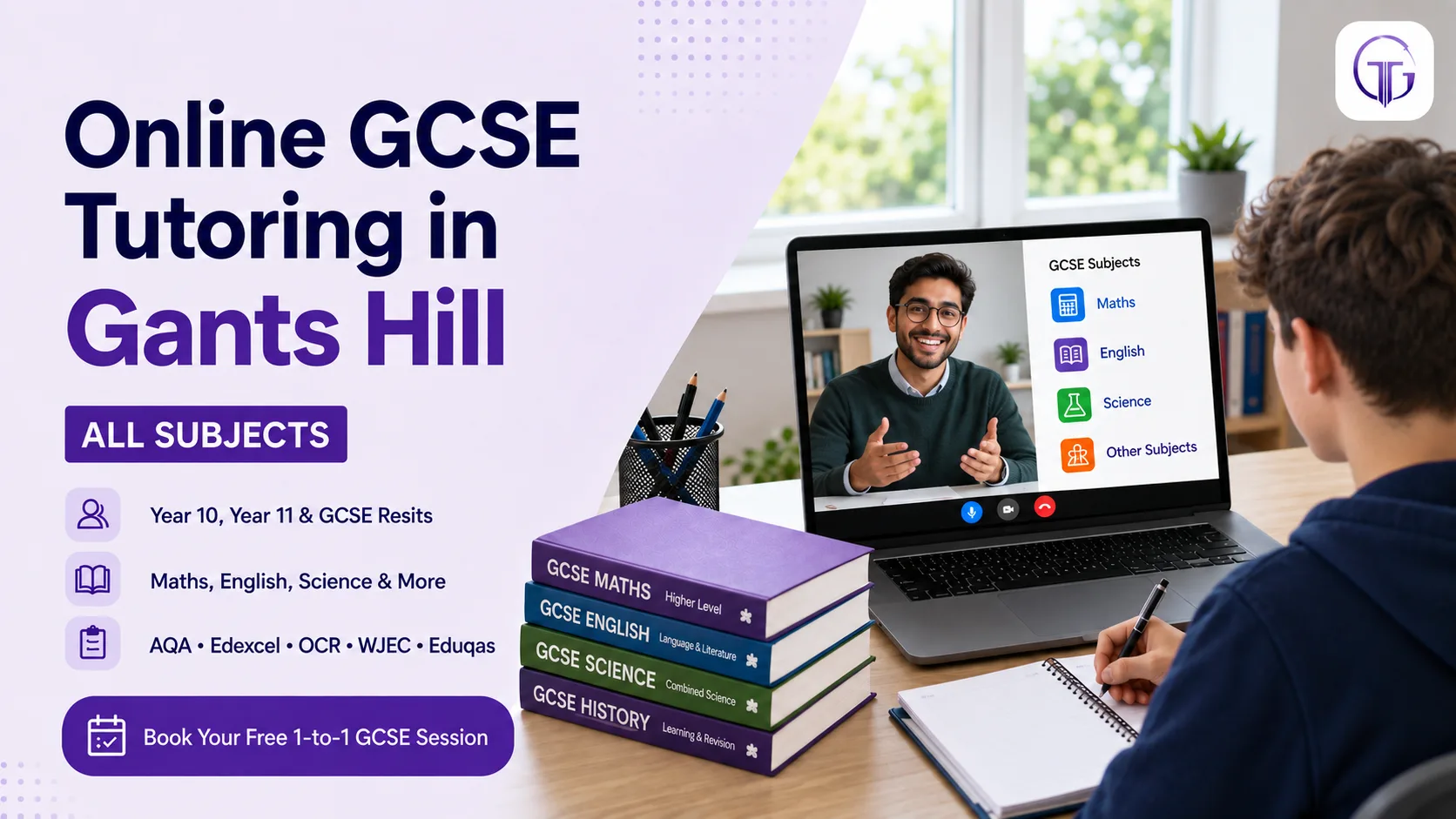 Online GCSE tutoring in Gants Hill for Year 10, Year 11 and resit students
