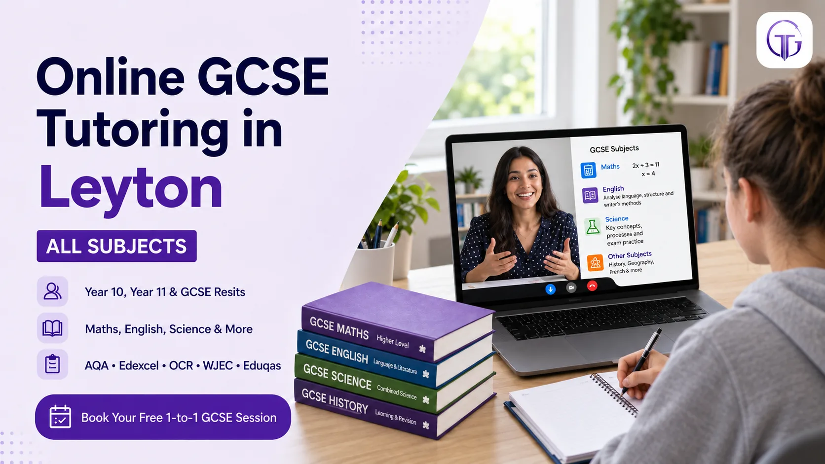 Online GCSE tutoring in Leyton for Year 10, Year 11 and resit students