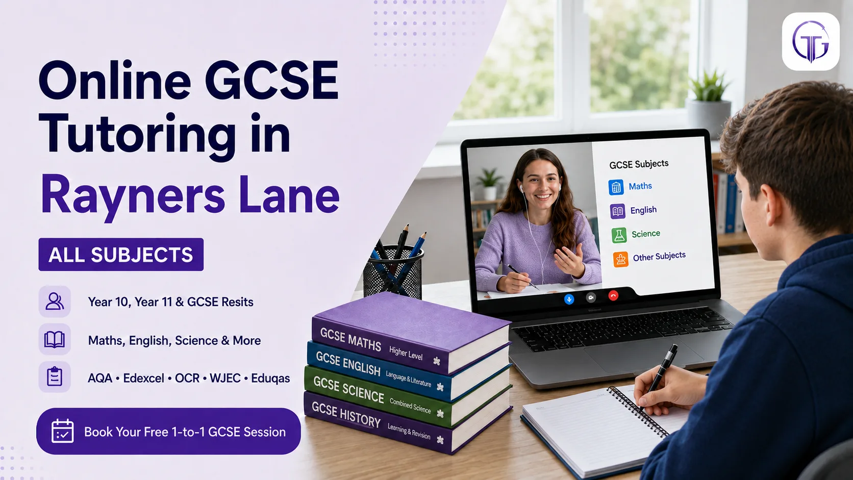 Online GCSE tutoring in Rayners Lane for Year 10, Year 11 and resit students