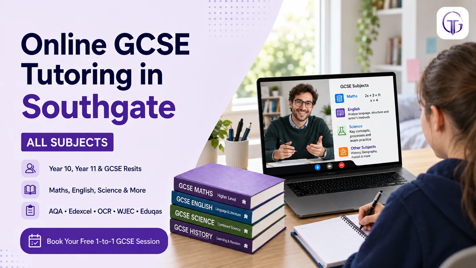 Online GCSE tutoring in Southgate for Year 10, Year 11 and resit students