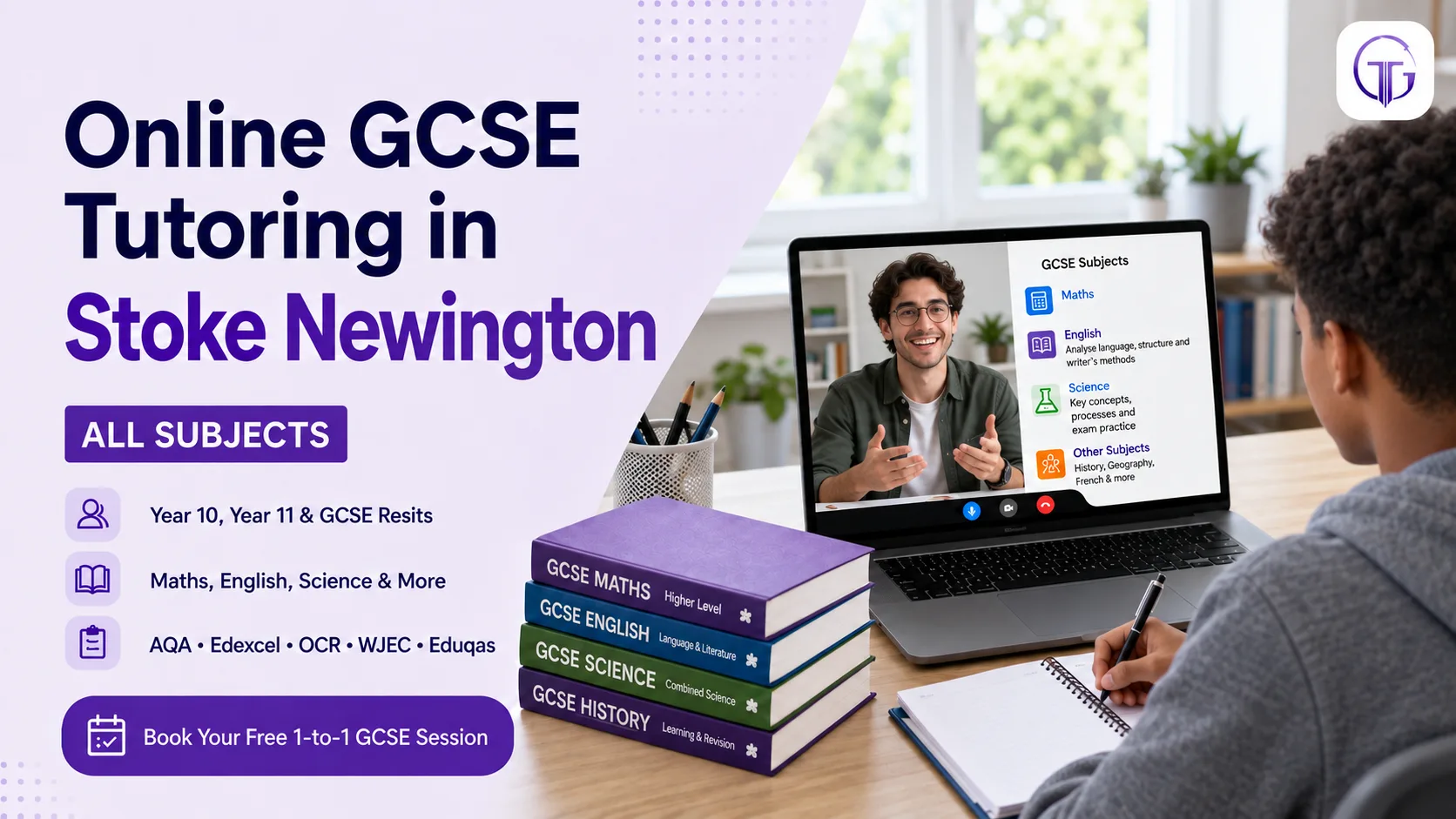 Online GCSE tutoring in Stoke Newington for Year 10, Year 11 and resit students