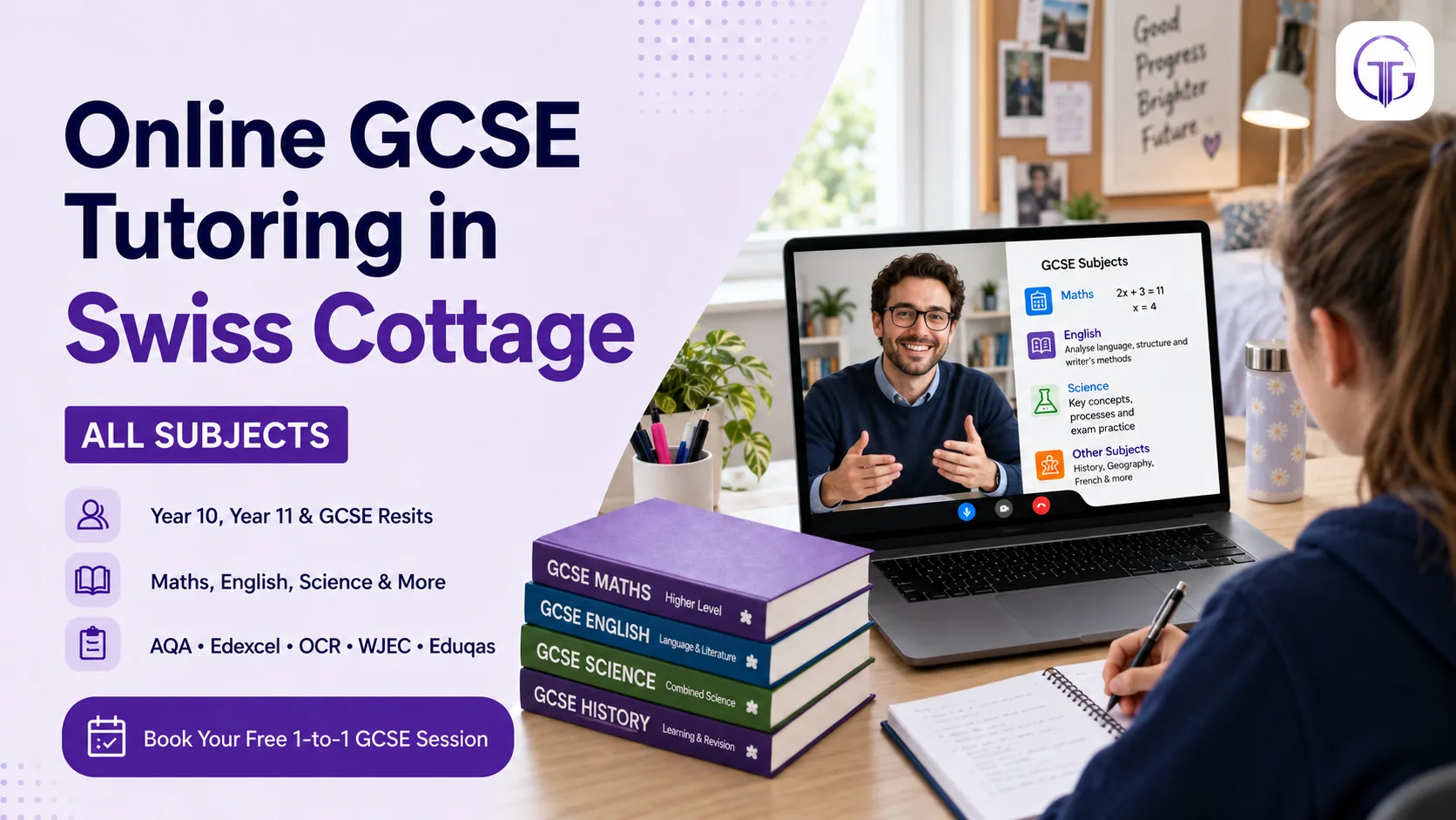 Online GCSE tutoring in Swiss Cottage for Year 10, Year 11 and resit students