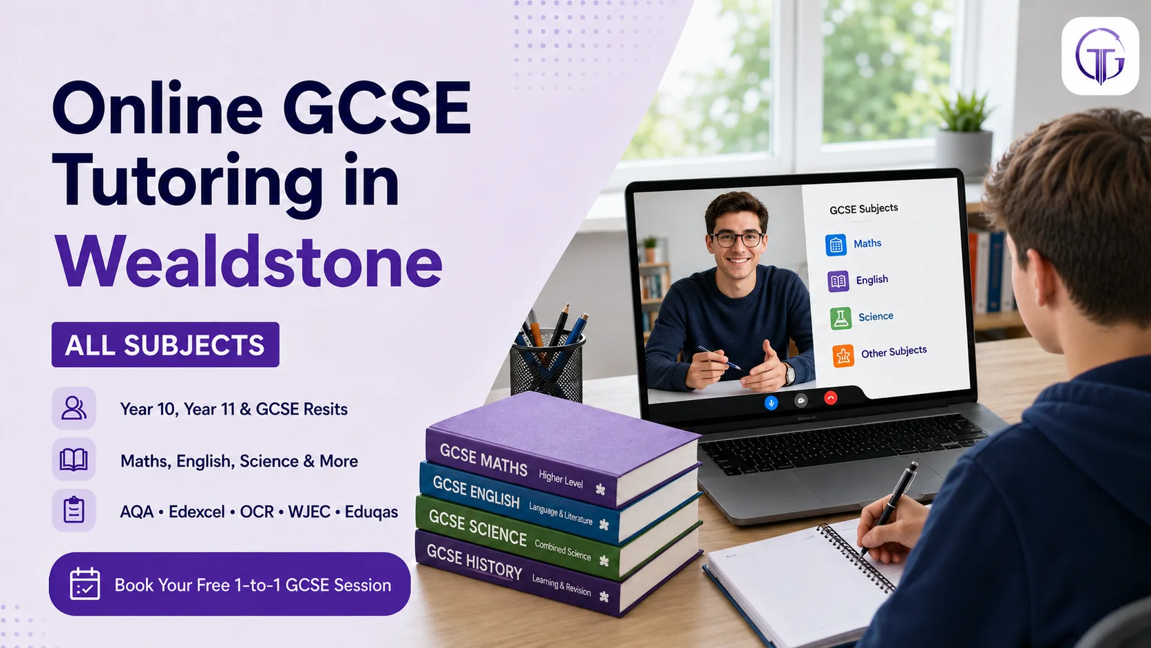 Online GCSE tutoring in Wealdstone for Year 10, Year 11 and resit students