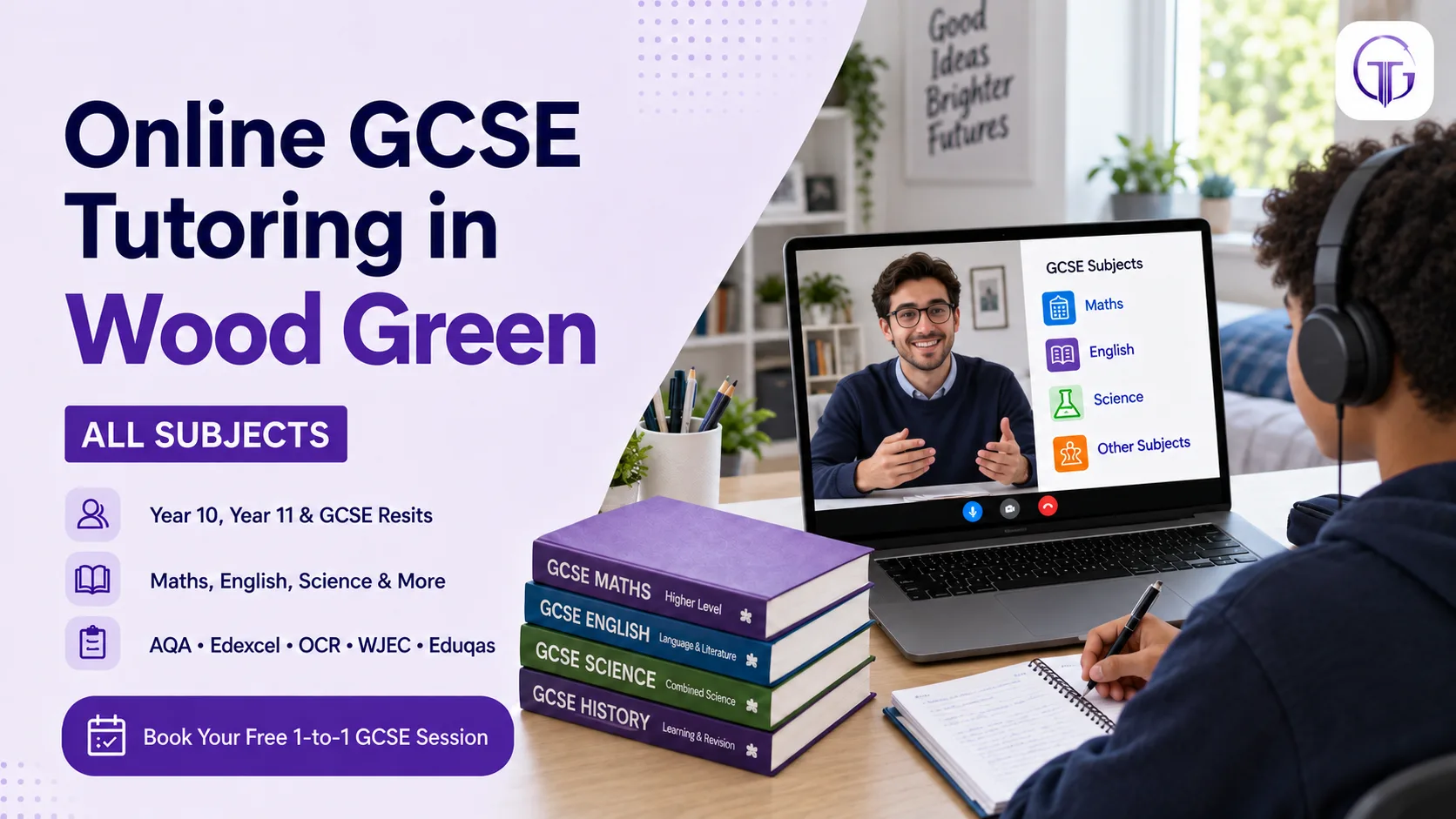 Online GCSE tutoring in Wood Green for Year 10, Year 11 and resit students