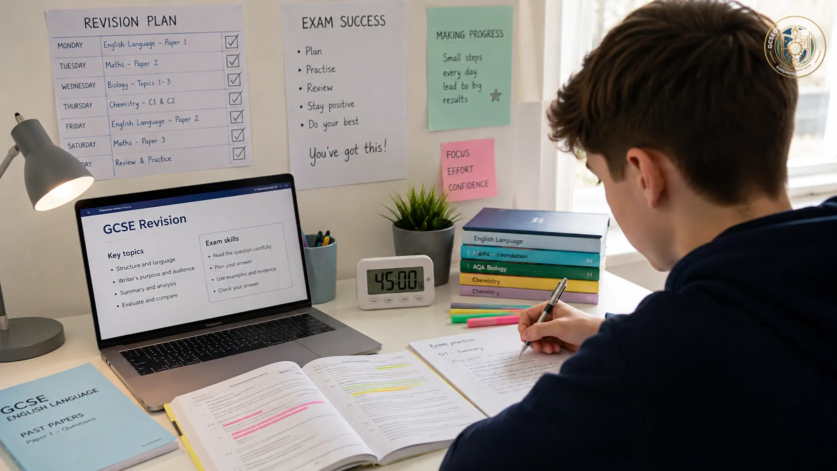 GCSE revision support and exam preparation online