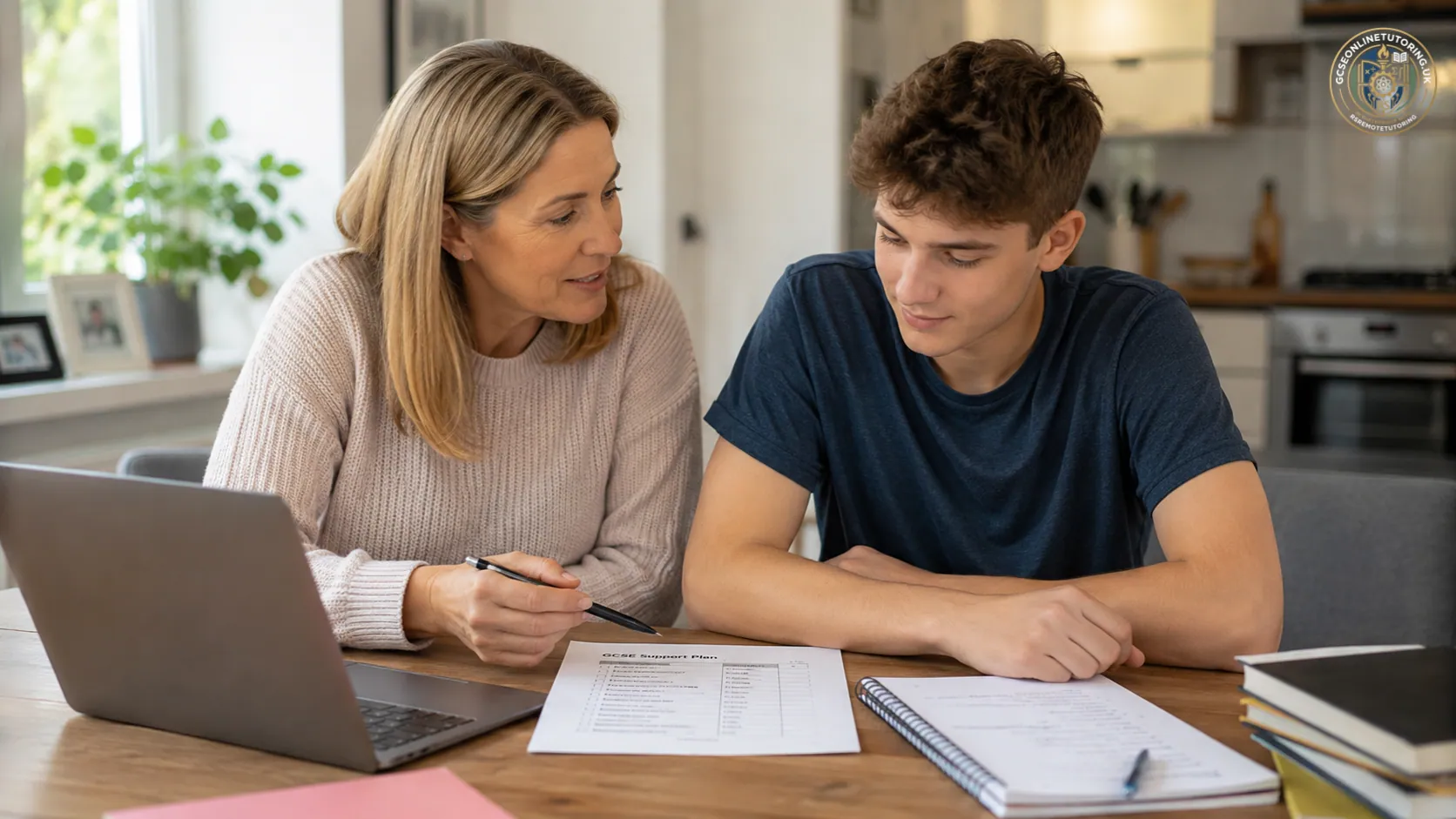 Planning GCSE tutoring support from home with an online tutor