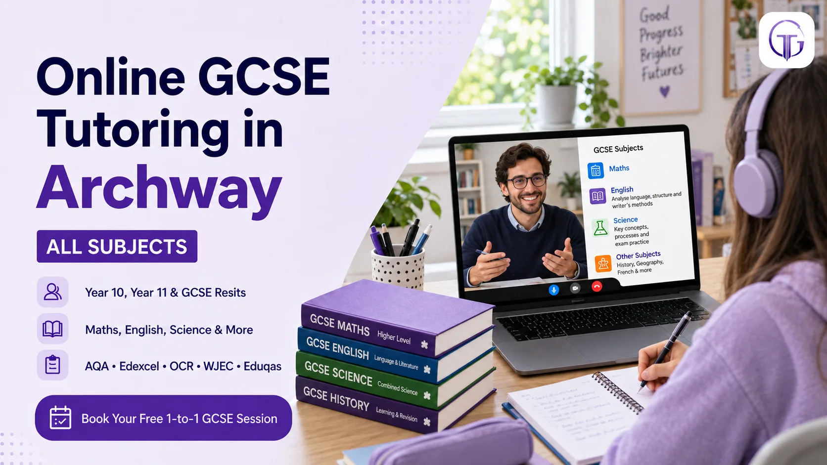 Online GCSE tutoring in Archway for Year 10, Year 11 and resit students