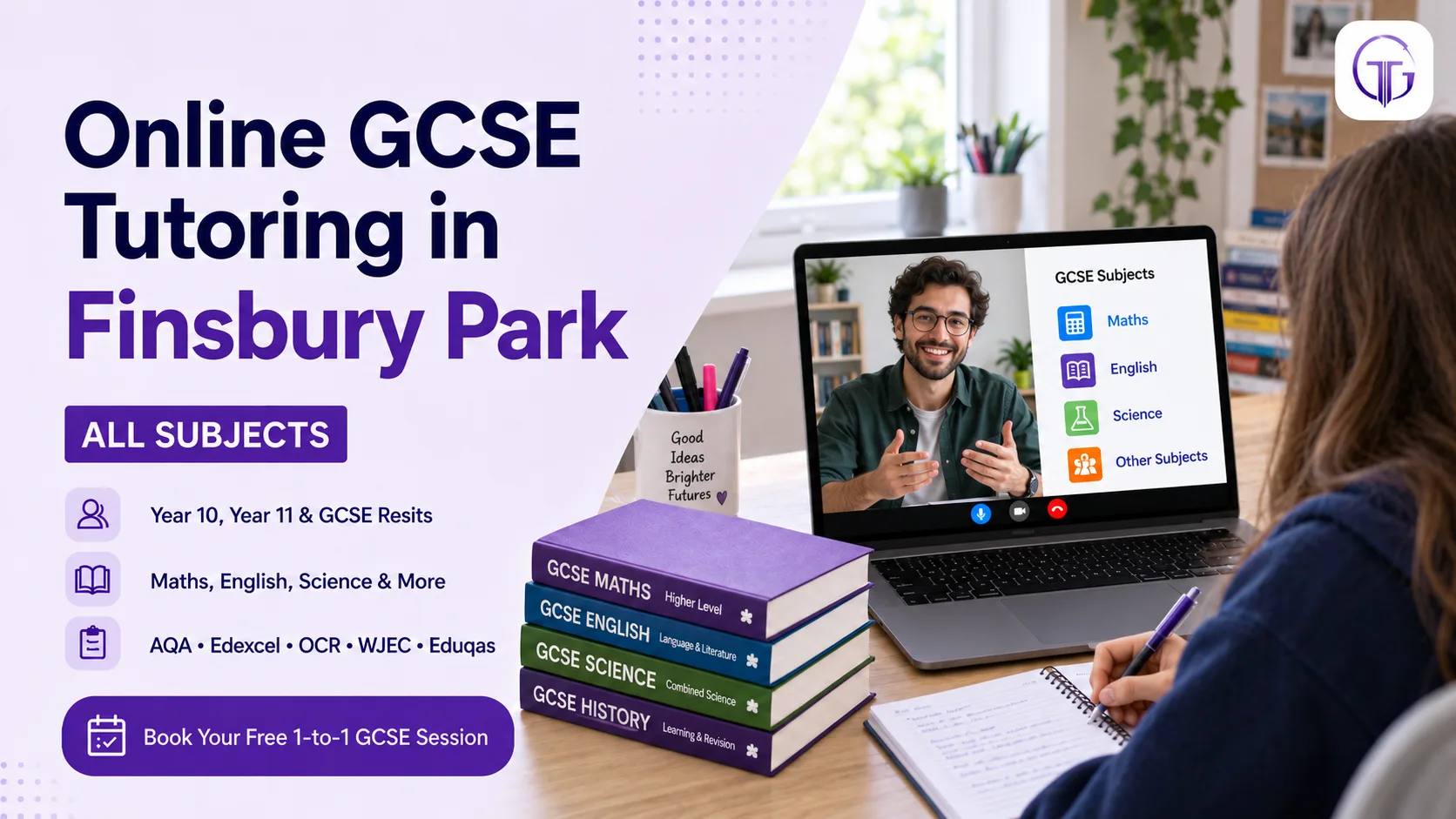 Online GCSE tutoring in Finsbury Park for Year 10, Year 11 and resit students