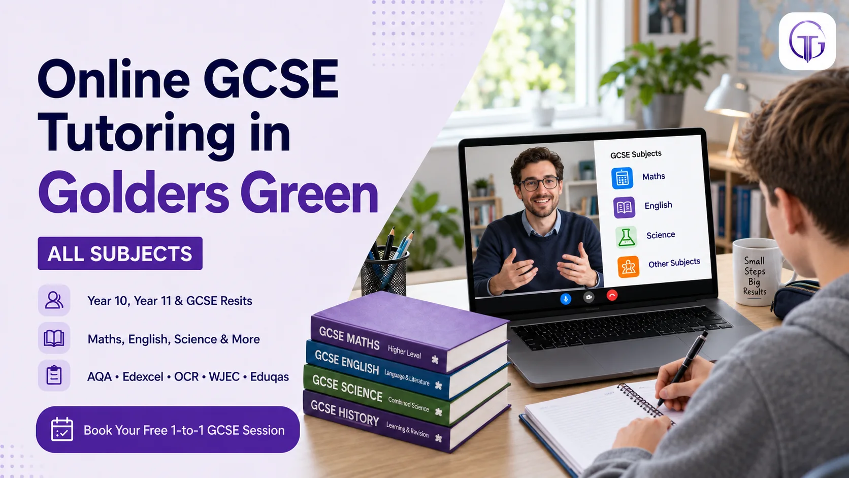 Online GCSE tutoring in Golders Green for Year 10, Year 11 and resit students
