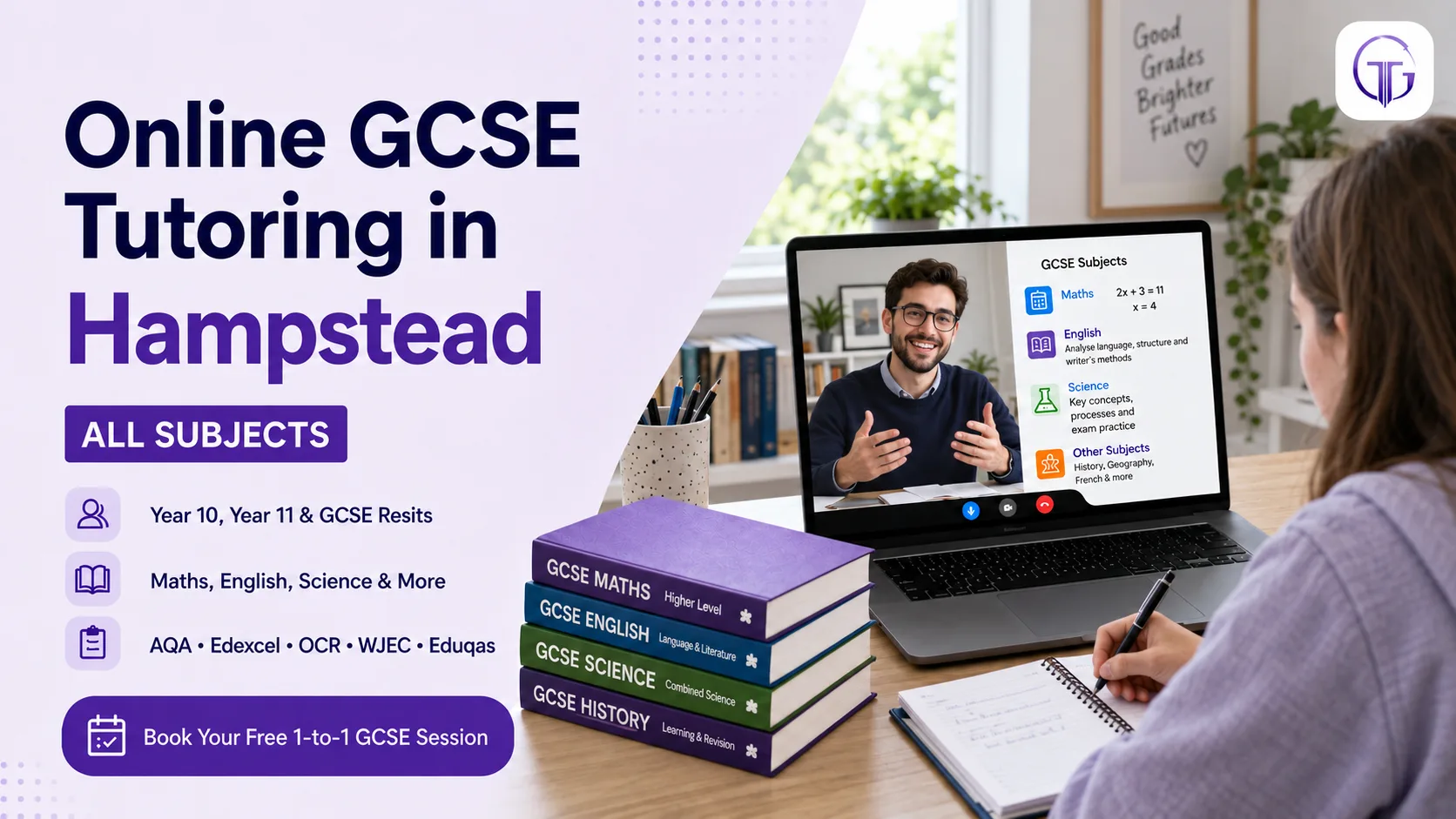Online GCSE tutoring in Hampstead for Year 10, Year 11 and resit students