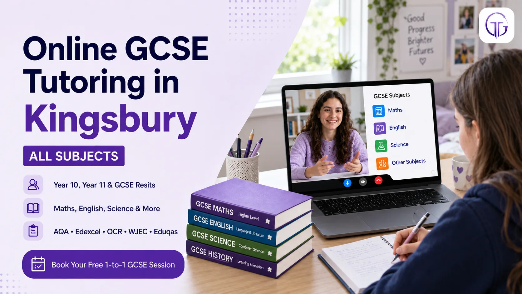 Online GCSE tutoring in Kingsbury for Year 10, Year 11 and resit students