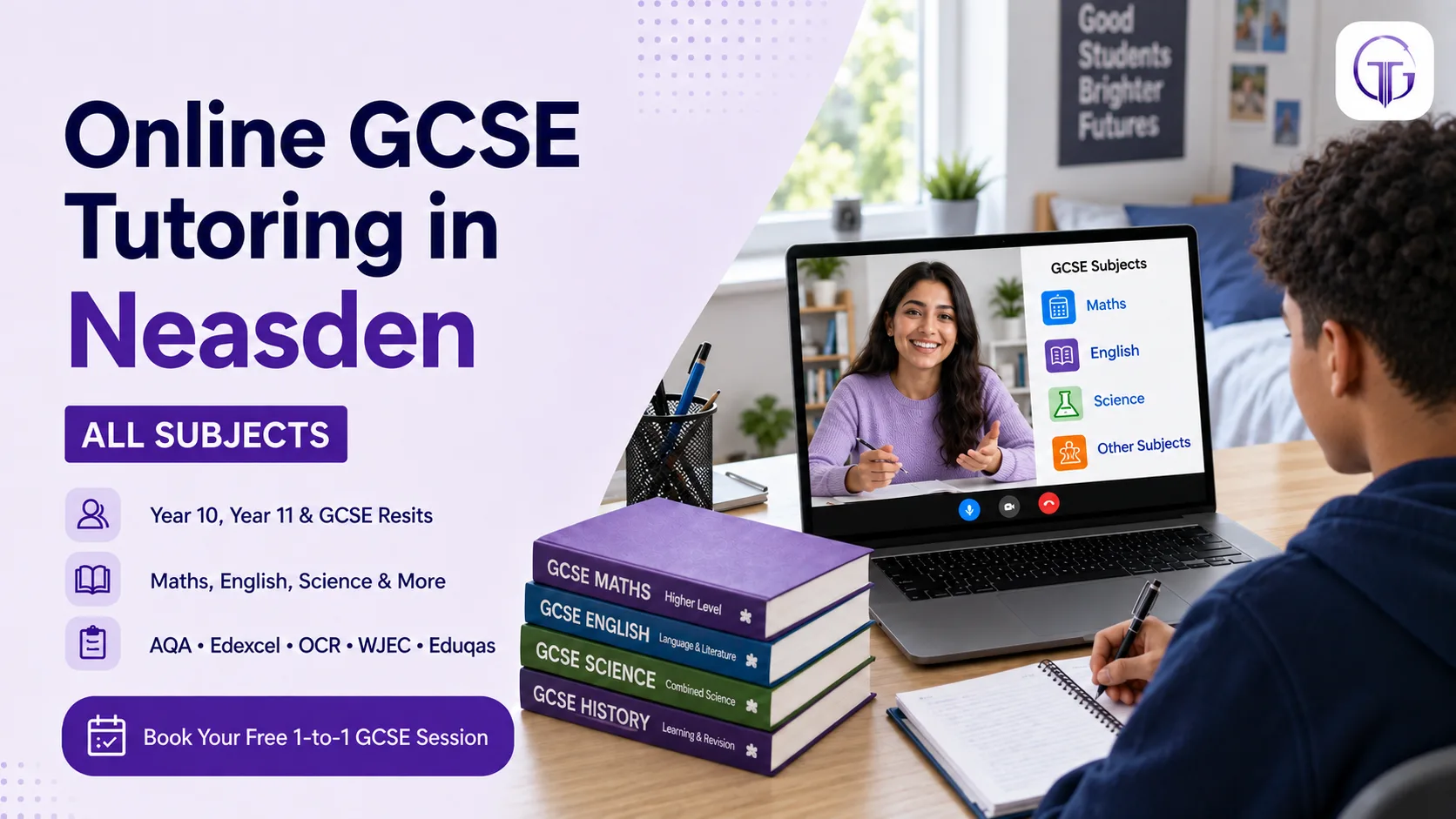Online GCSE tutoring in Neasden for Year 10, Year 11 and resit students