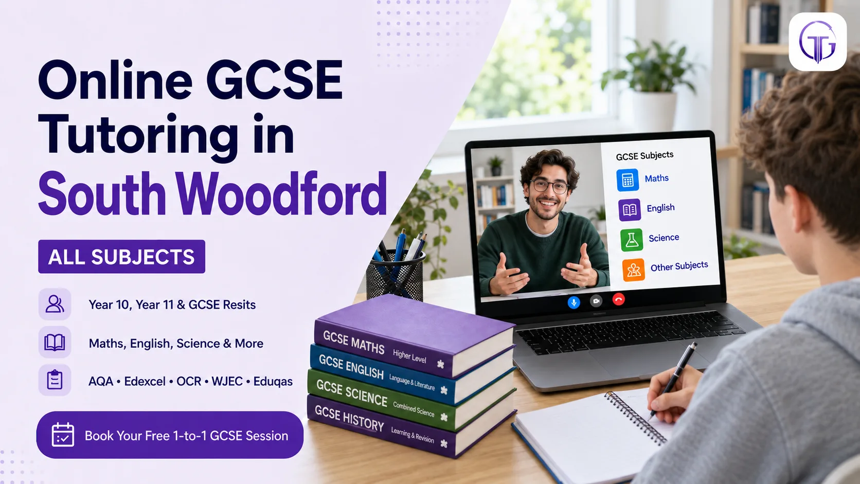 Online GCSE tutoring in South Woodford for Year 10, Year 11 and resit students