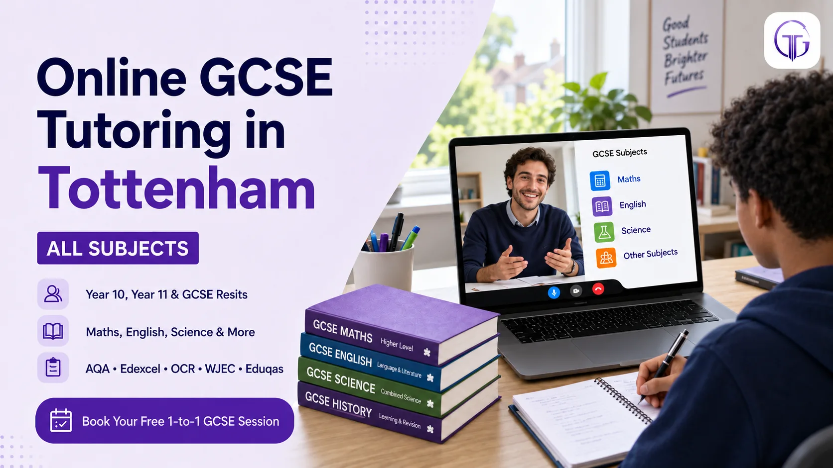 Online GCSE tutoring in Tottenham for Year 10, Year 11 and resit students