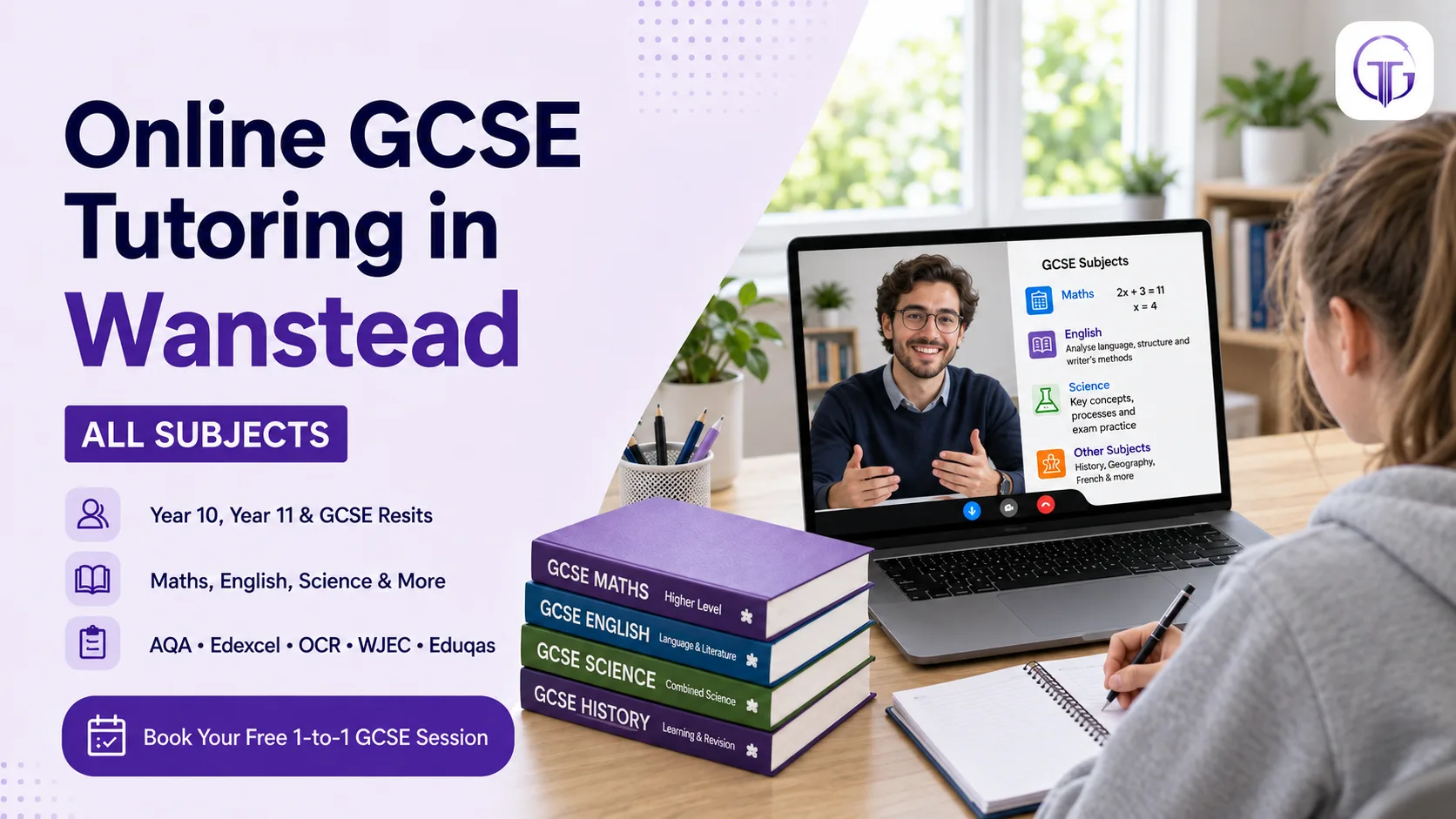 Online GCSE tutoring in Wanstead for Year 10, Year 11 and resit students
